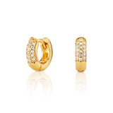 Capri Huggie Earring - Gold - Aaria London