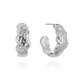 Lava Hoops - Silver