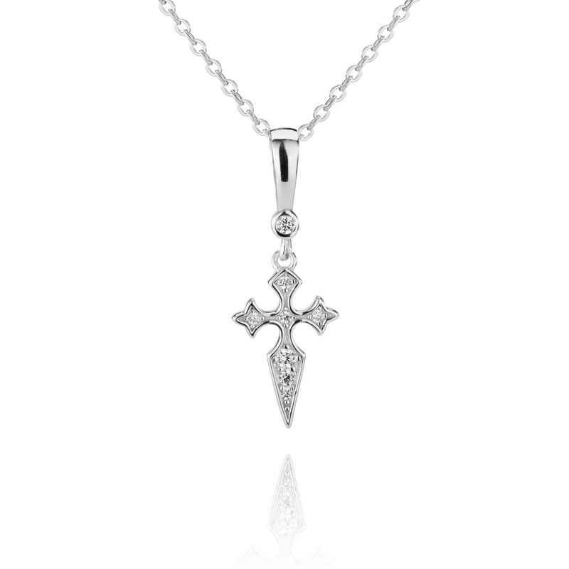 Naxos Cross Necklace - Silver