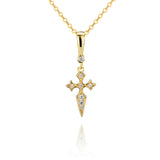 Naxos Cross Necklace - Gold