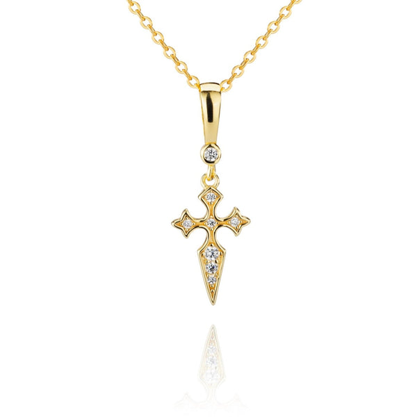 Naxos Cross Necklace - Gold