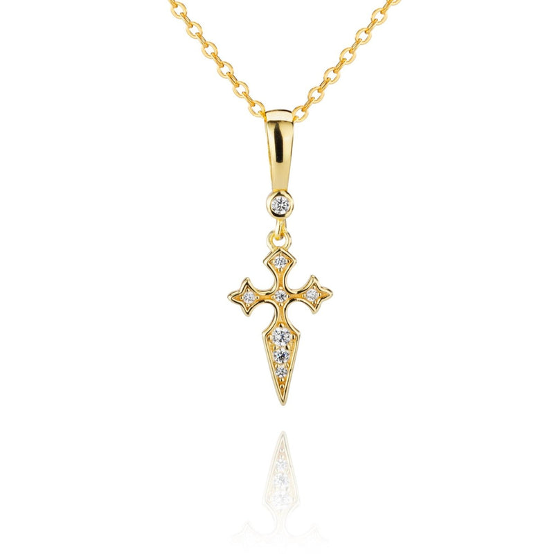 Naxos Cross Necklace - Gold