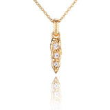 Iris Molten Spike Necklace -Gold