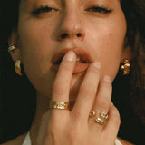 Lava Hoops - Gold