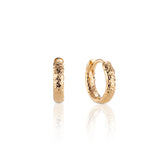 Artemis Hammered Hoop Earring - Gold