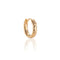 Artemis Hammered Hoop Earring - Gold - Aaria London