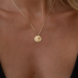 Snake Coin Necklace - Gold