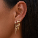 Rio Illusion Earrings - Solid Gold - Aaria London