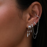 Siren Double Chain Cuff Earring