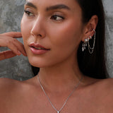 Siren Double Chain Cuff Earring