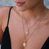 Medusa Medallion Coin Necklace - Gold