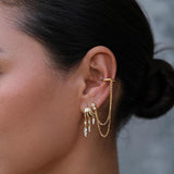 Cleo Hoop Illusion Earrings - Gold - Aaria London