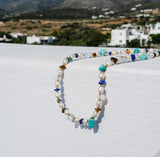 Paros Necklace - Turquoise & Freshwater Pearls