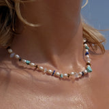 Paros pearls with turquoise