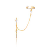 Rio Spike and Cuff Earring - Gold