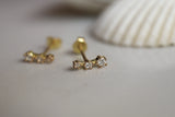 Santiago Stud Earrings - Gold