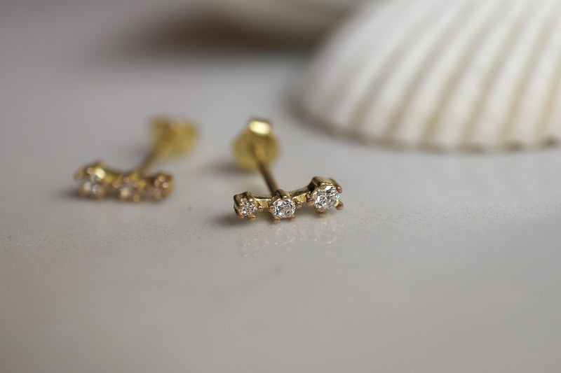 Santiago Stud Earrings - Gold