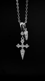 Naxos Cross Necklace - Silver