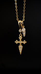 Naxos Cross Necklace - Gold