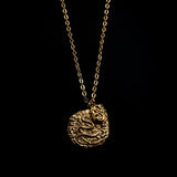 Snake Coin Necklace - Gold