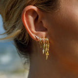 Palma Spike Charm Earring - Gold