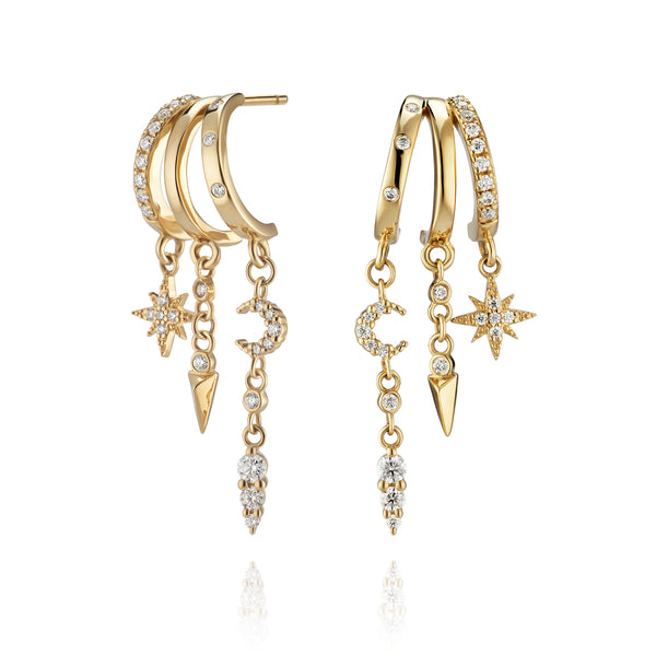 Mini Nyx Earrings - Solid Gold