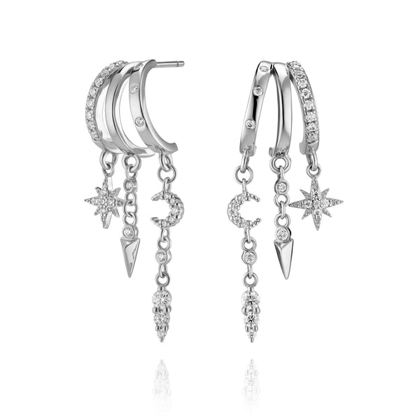 Mini Nyx Earrings - Silver