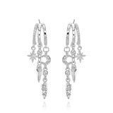 Nyx Stars and Moon Earrings- Silver