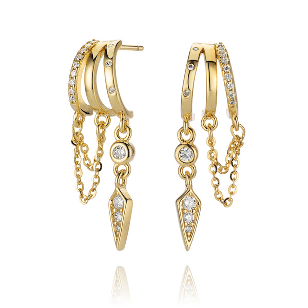 Palma Earrings - Solid Gold