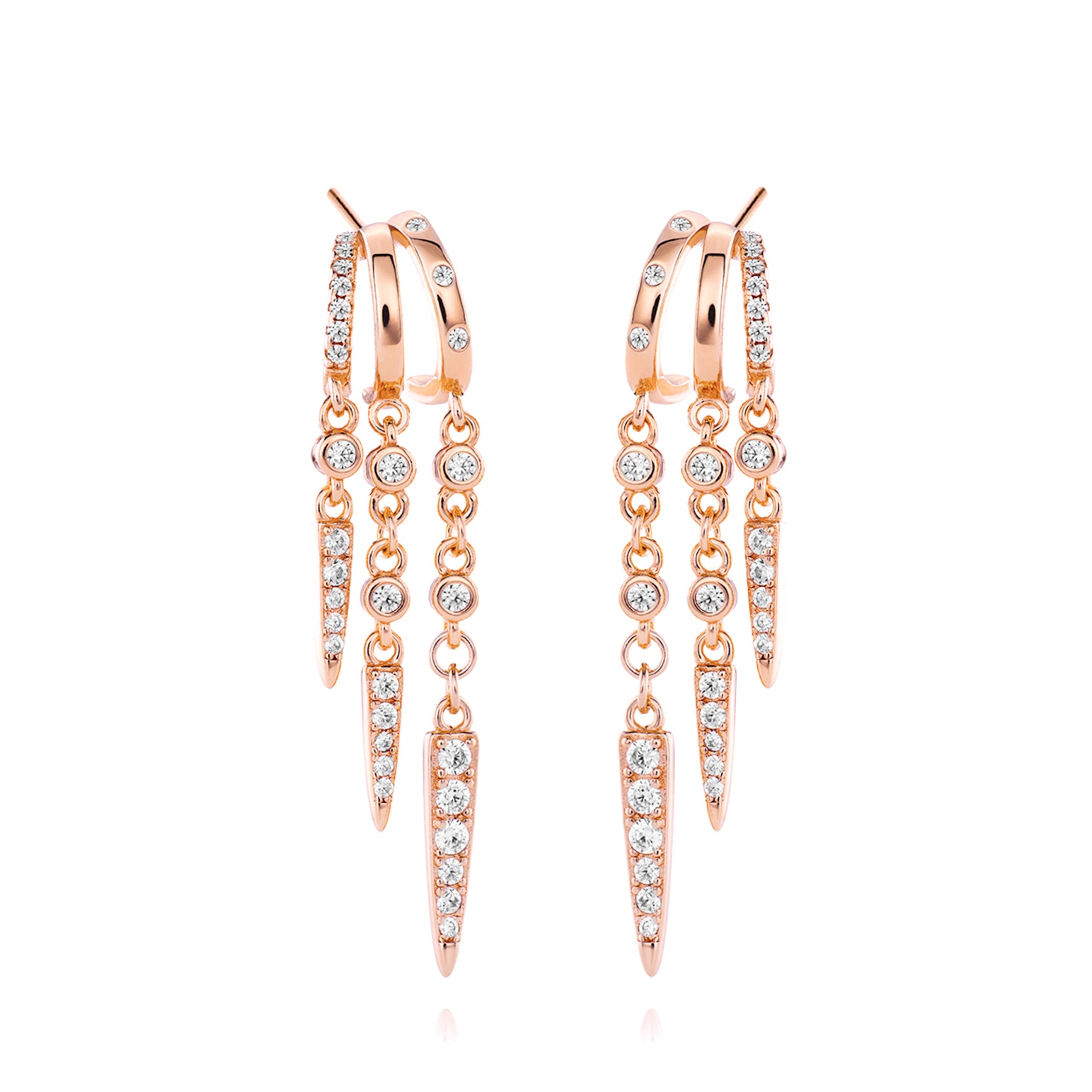 Rio Illusion Earrings - Solid Gold