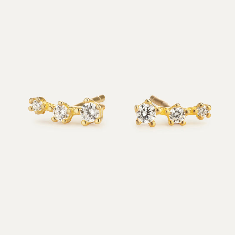 Santiago Stud Earrings - Gold