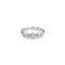 Sierra Hammered Ring With White Topaz - Silver - Aaria London