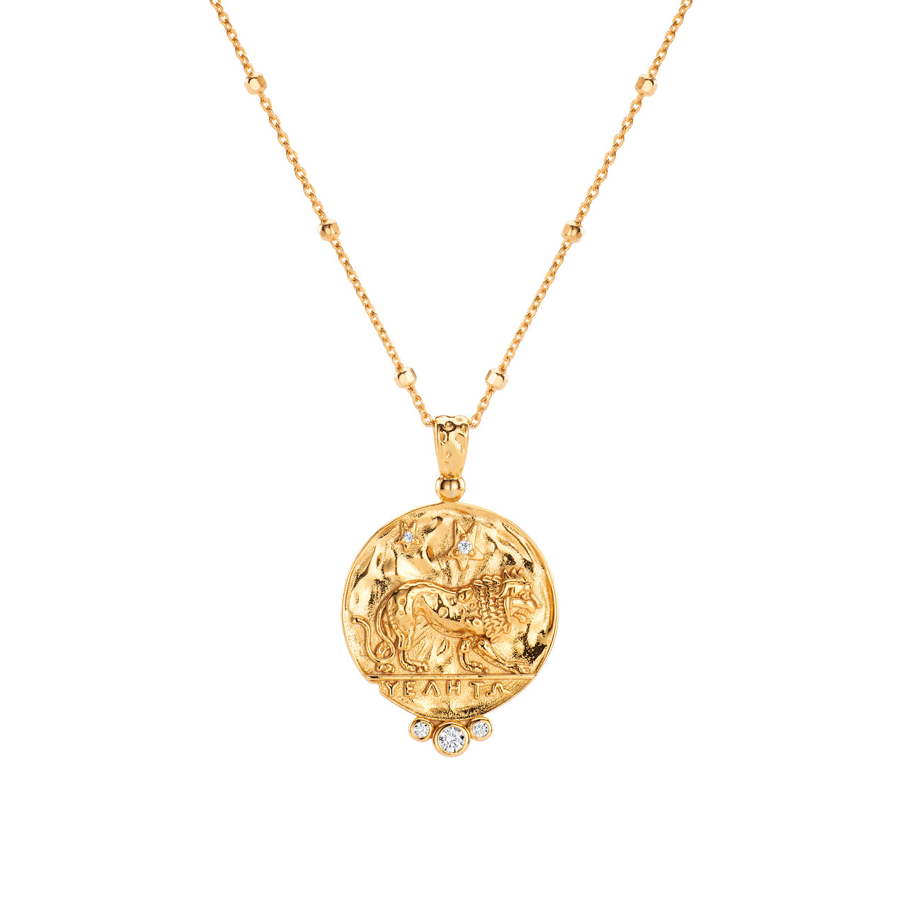 Clio Lion Necklace - Gold