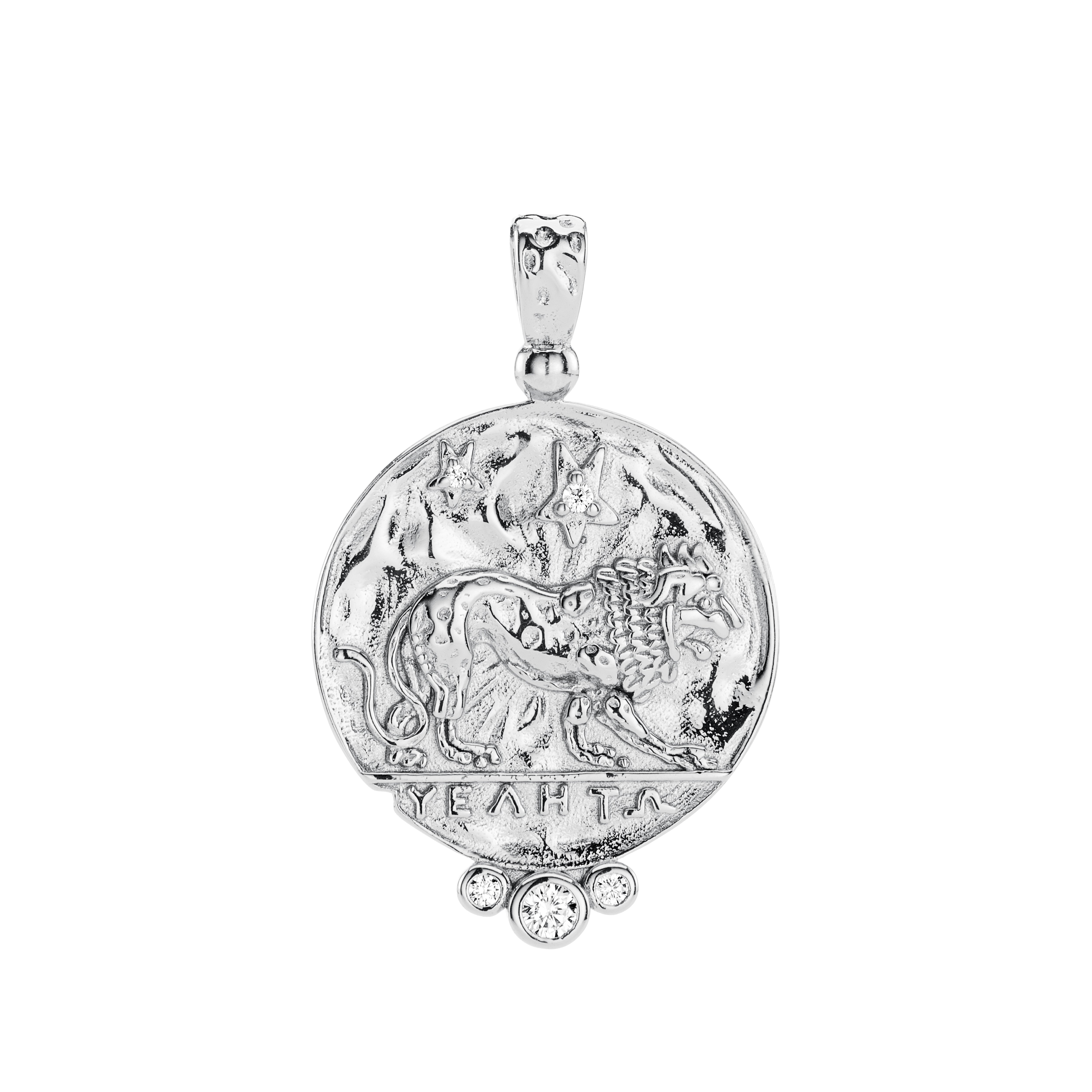 Clio Lion Necklace - Silver