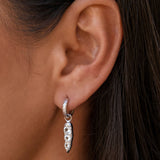 Iris Molten Spike Earring Charm - Silver