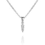 Maya Spike Necklace - Silver