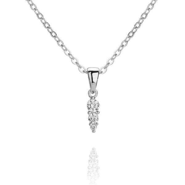 Maya Spike Necklace - Silver