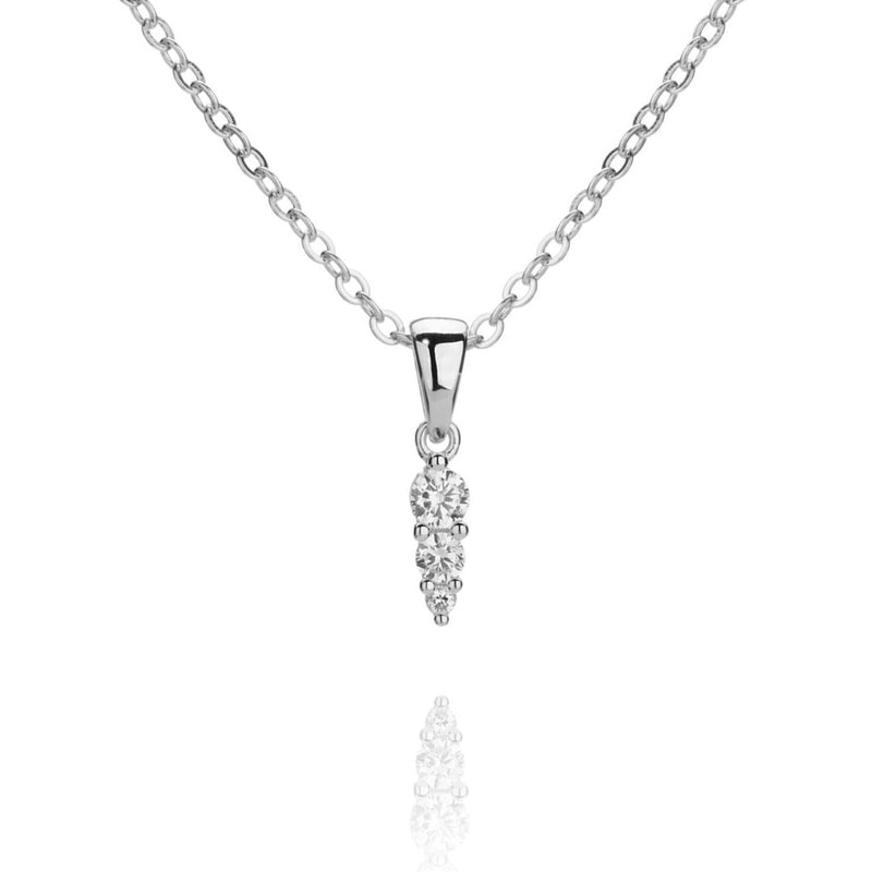 Maya Spike Necklace - Silver