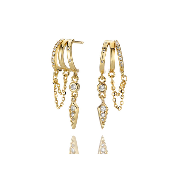 Palma Earrings - Solid Gold