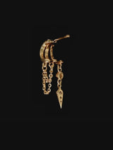 Palma Spike Charm Earring - Gold