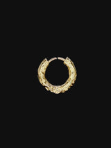 Bali Hammered Hoop - Gold