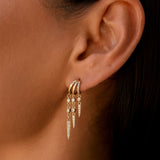 Rio Illusion Earrings - Solid Gold - Aaria London