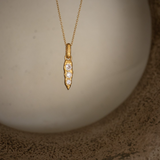 Iris Molten Spike Necklace -Gold