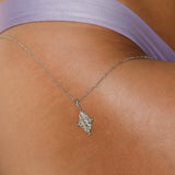 Aaria London Goddess Selena Necklace- Silver Jewelry
