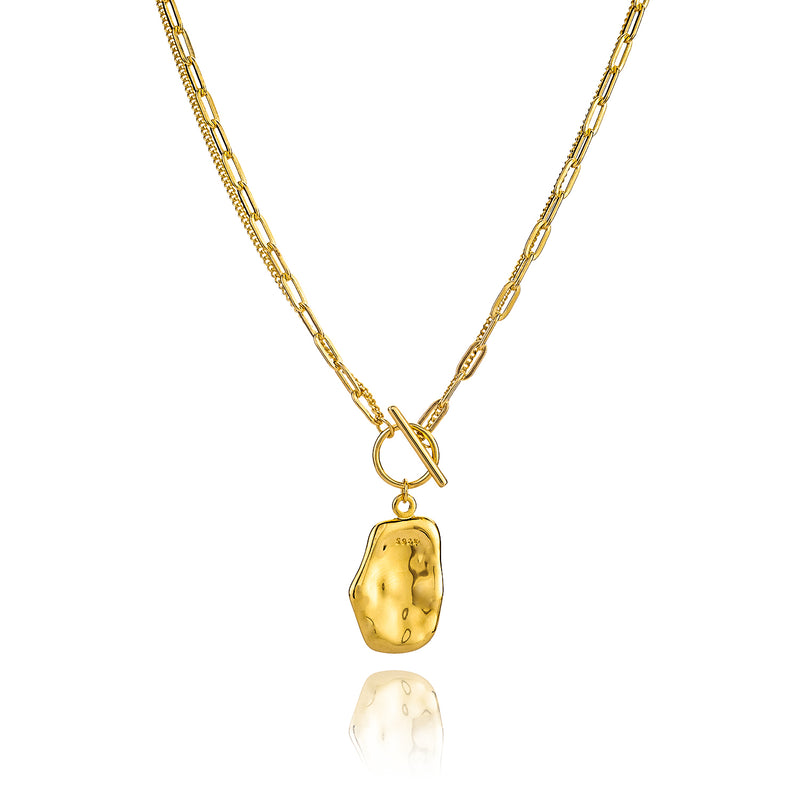Chelsea Double Chain Necklace- Gold