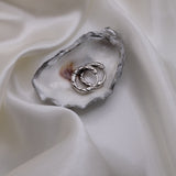 Aaria London Athena Huggies - Silver Earrings