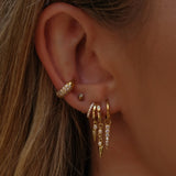 Aaria London Spike Earring - Silver