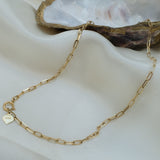 Aaria London Brixton Chain Anklet - 14k Solid Gold 9.5 inches / 24 cm
