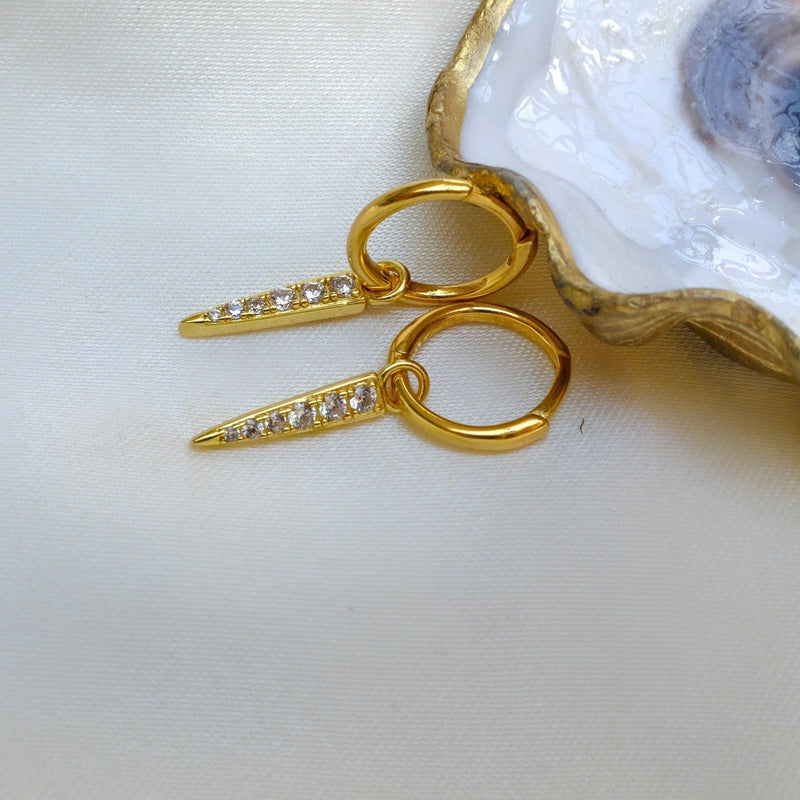 Aaria London Spike Earring - Gold Pair