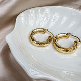 Aaria London Chateau Hoops - Gold Earrings